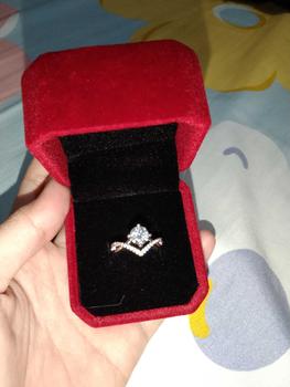 Product Review of OS2-R29 Cincin Wanita Permata Shiny Jewelry Garansi 1 Tahun Free Box COD Perhiasan Aksesoris Gift Anniversary Pacar Pasangan Cewek Cewe Kado Istri Ulang tahun Anti Karat Luntur High Quality Grade VVS1 5A Original Store R29 from a**🦋 1