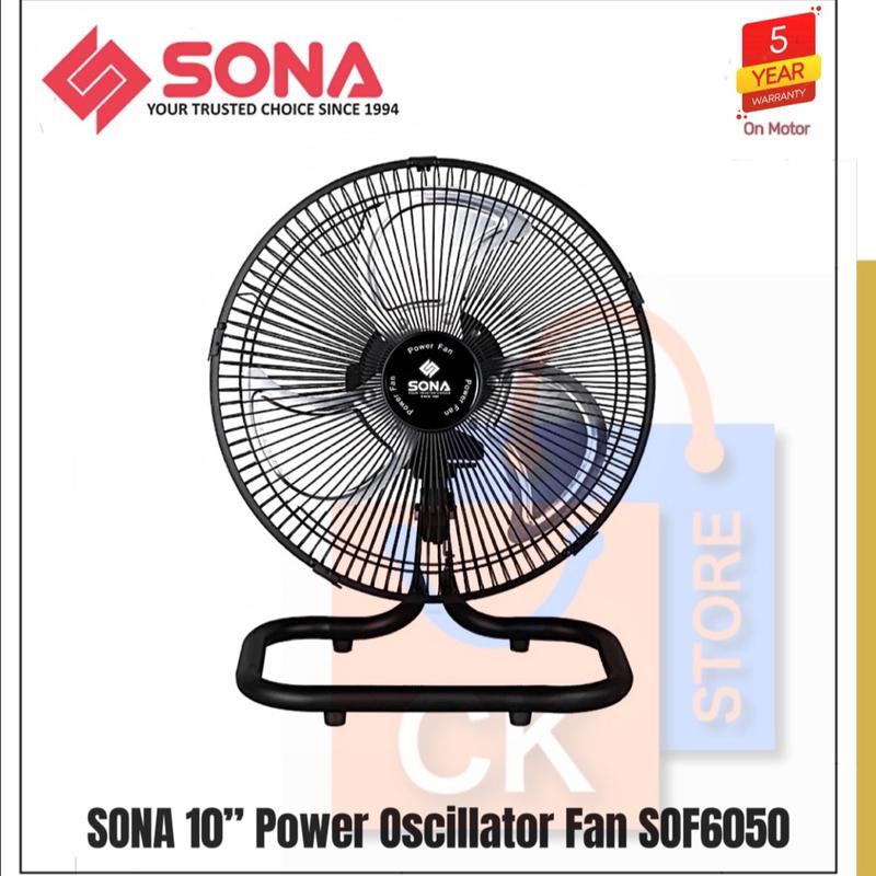 SONA 10 Inch Power Oscillator Fan SOF6050 | SOF 6050 (5 Years Motor Warranty) 0
