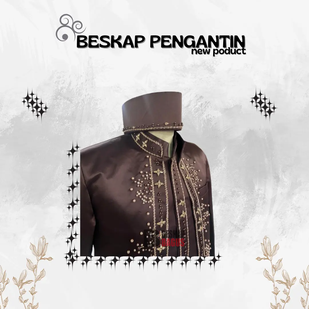 Beskap Pengantin Pria Payet Elegant [ Beskap Bagus ]
