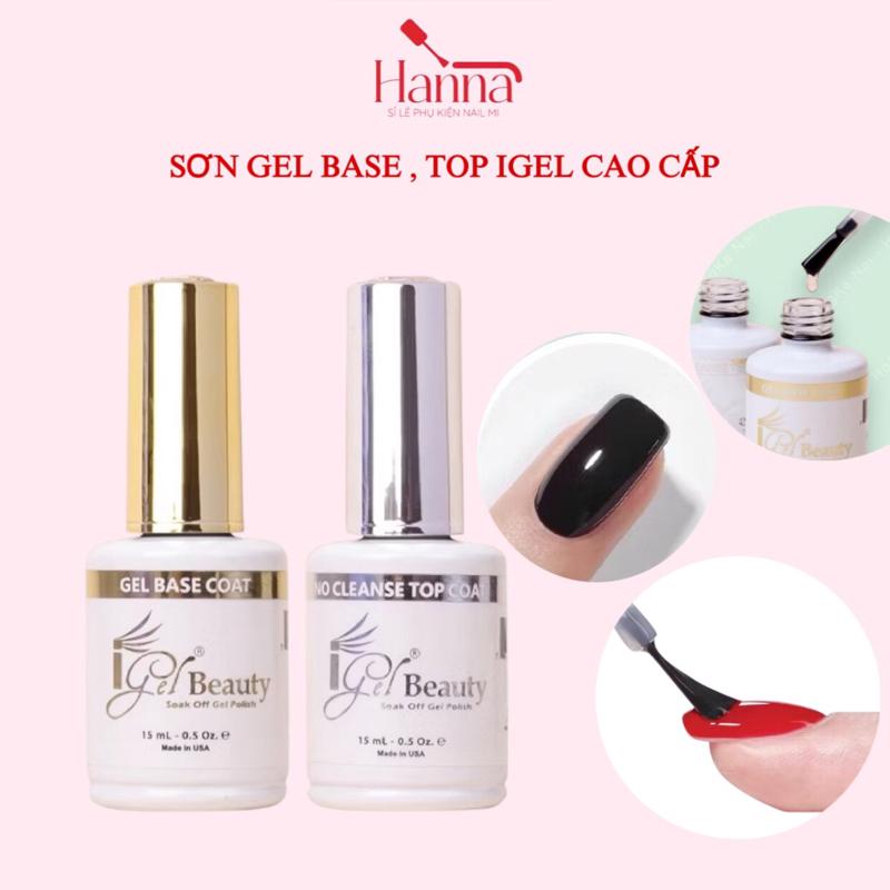 Sơn gel Base, Top bóng IGEL cao cấp [độ bóng bền cao] - làm nail