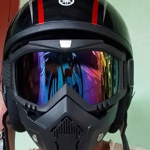 Kacamata Google Mask 2in 1 Set Motor Paintball Trail Cross Anti Debu Polusi Bollfo Helm Motorcyle Sepeda