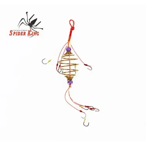 Mata Bomb Spring Kail Spring Kolam Ikan Air Tawar BH942 Spider King 2 Layer Explosion Bomb Fishing Hook