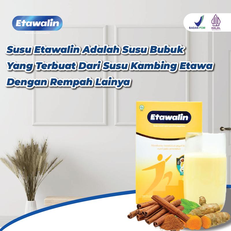 Susu Etawalin Original Asli 3 Box Etawalin Official Susu Untuk Tulang Sendi Asam Urat  Susu Kambing Etawa Bubuk Halal BPOM 200 Gram Garansi Ori Dairy Milk Bahan Manis 1