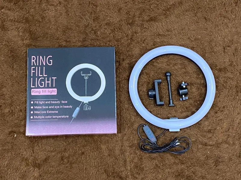 Ringlight 26CM Ring Light Lampu Selfie besar LED Holder Tiktok