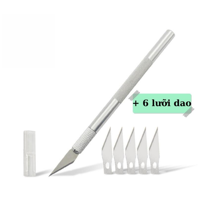 Dao Cắt Washi Tape Tỉa Sticker Dụng Cụ Dán Bullet Journal Tiện Lợi Kèm 6 Lưỡi Dao Thông tin sản phẩm