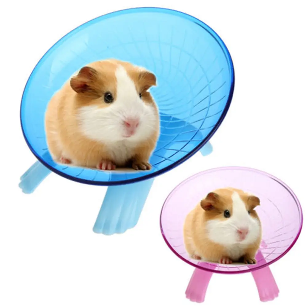 1PC 18cm Pet Hamster Flying Saucer Exercise Wheel Hamster Mouse Running Disc Toy Cage Accessories