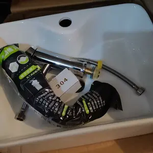 Wastafel set keramik washtafel kotak minimalis tempat cuci tangan