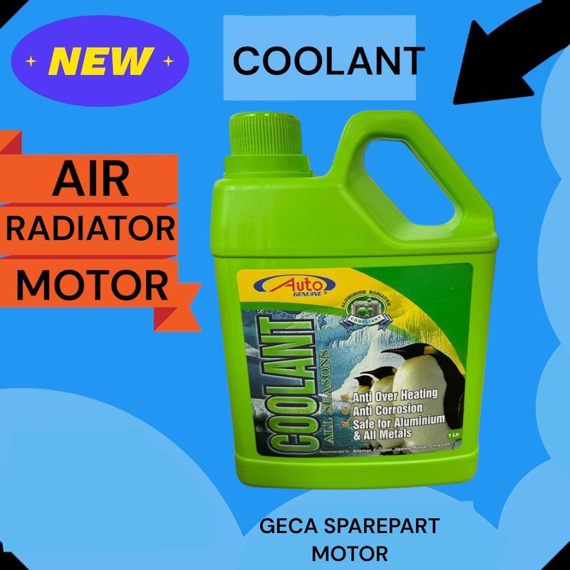 AIR RADIATOR COOLANT 1L AUTO(MOBIL&MOTOR) WARNA HIJAU 0