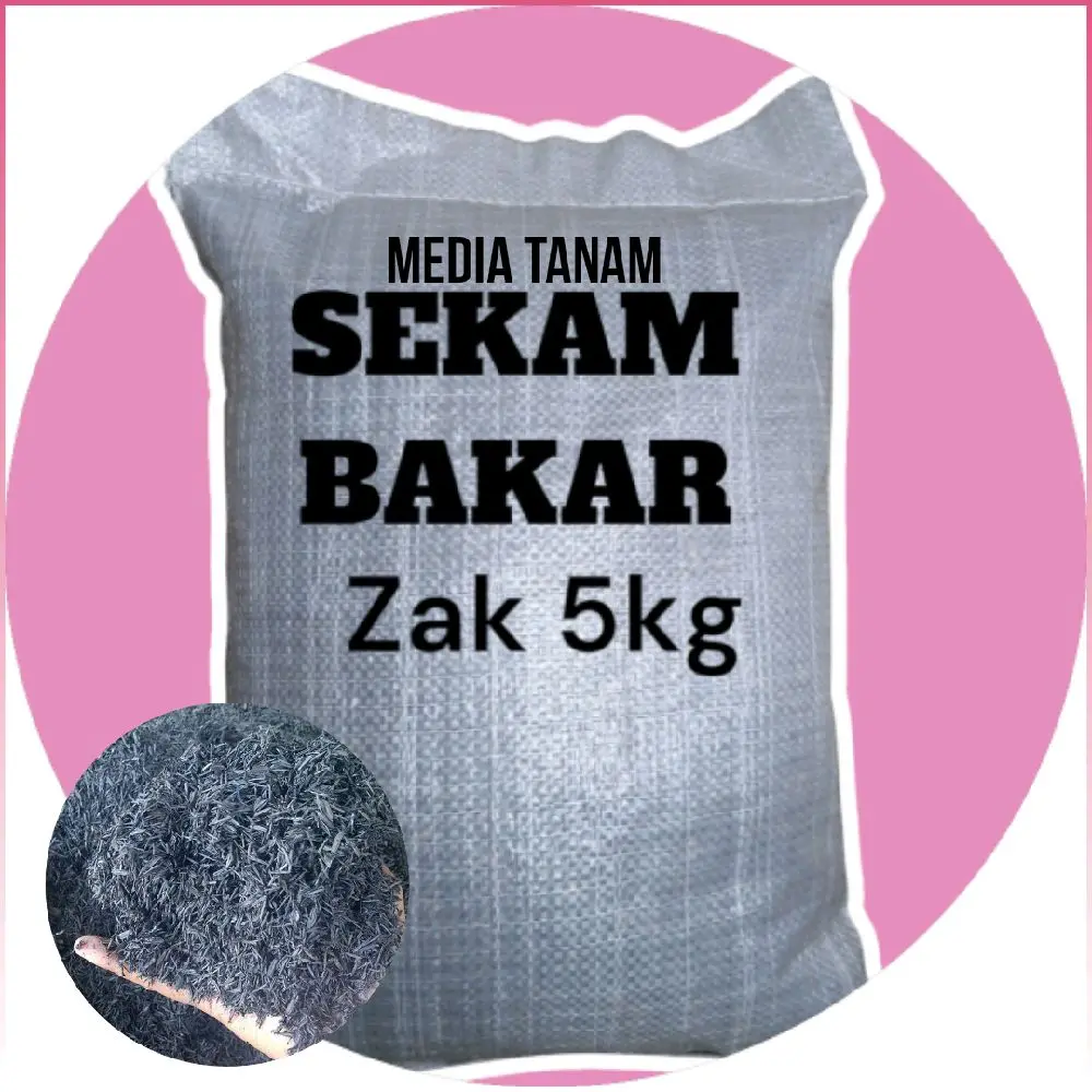 Media Tanam Sekam Bakar Zak 5kg Tanah Padi - Kaya Akan Unsur Hara