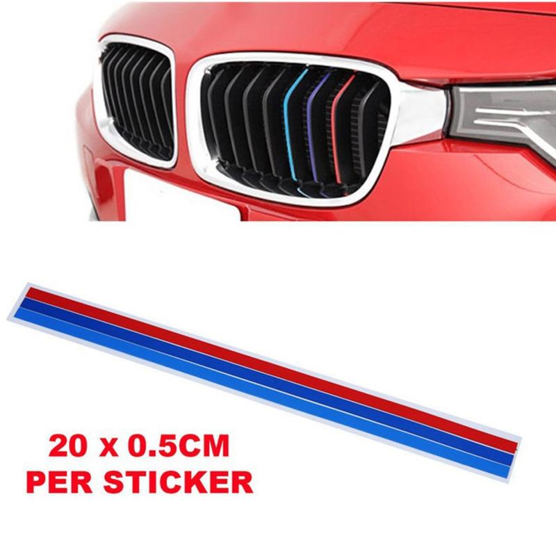 Product Introduction of 3-Color Strip Car Net Sticker Three-Color for Bmw M1M3M5 Auto Accessories Car Stickers Reflective Body Stickers 4