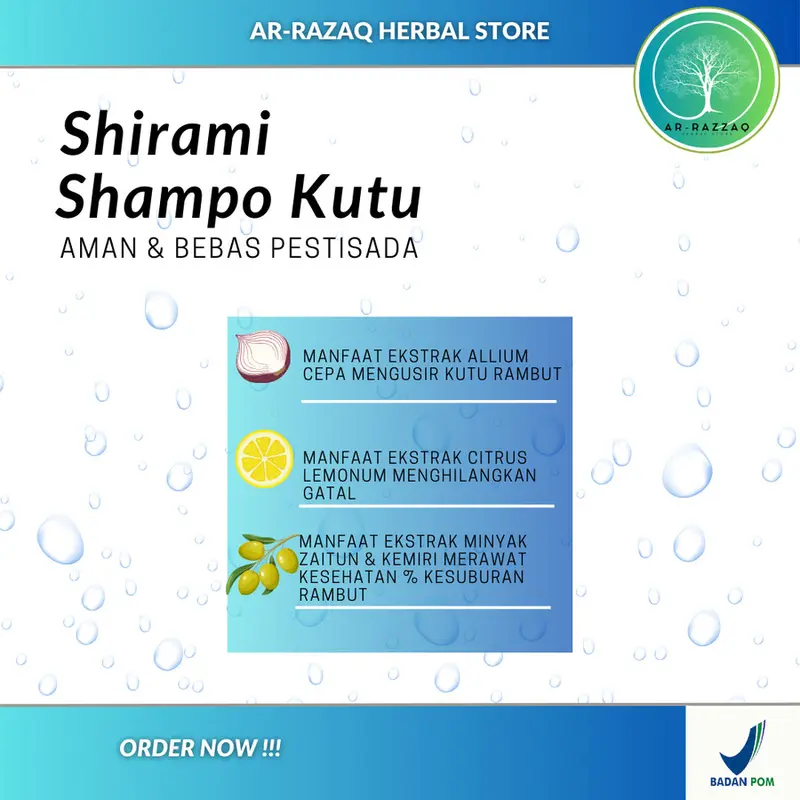 Shampo Kutu - Shampo Shirami Obat Anti Kutu Rambut Anak dan Dewasa - BELI 1 2