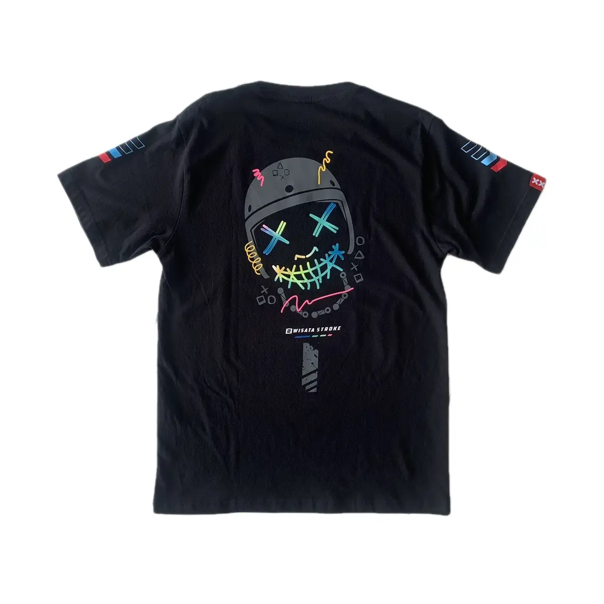 Kaperacer Neon Face original kaos & Baju racing premium 2 & 4 stroke hitam putih keren terbaru  Atasan Distro Pria