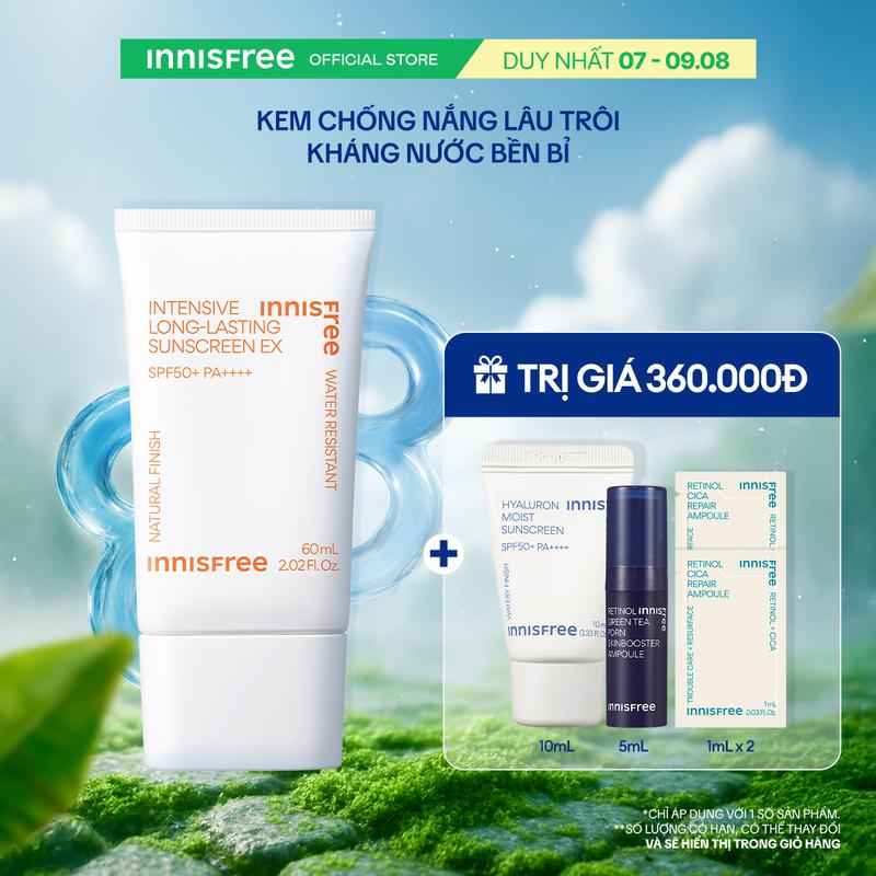 Kem chống nắng lâu trôi INNISFREE Intensive Long Lasting Sunscreen EX 60mL