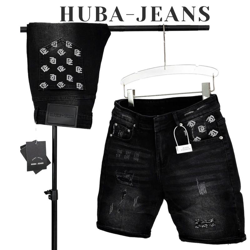 Product Introduction of Quần SHORT jeans nam HUBA-JEANS wash THOI TRANG Menswear Pants Có Túi Denim 8