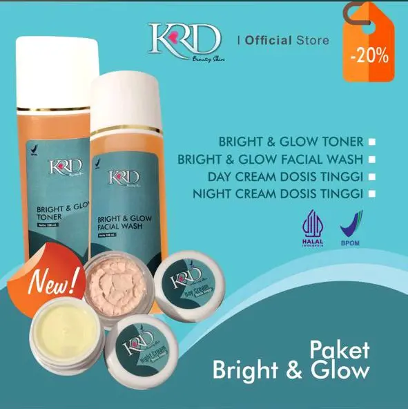 Satu Paket Bright&Glow dari KRD Beauty Care