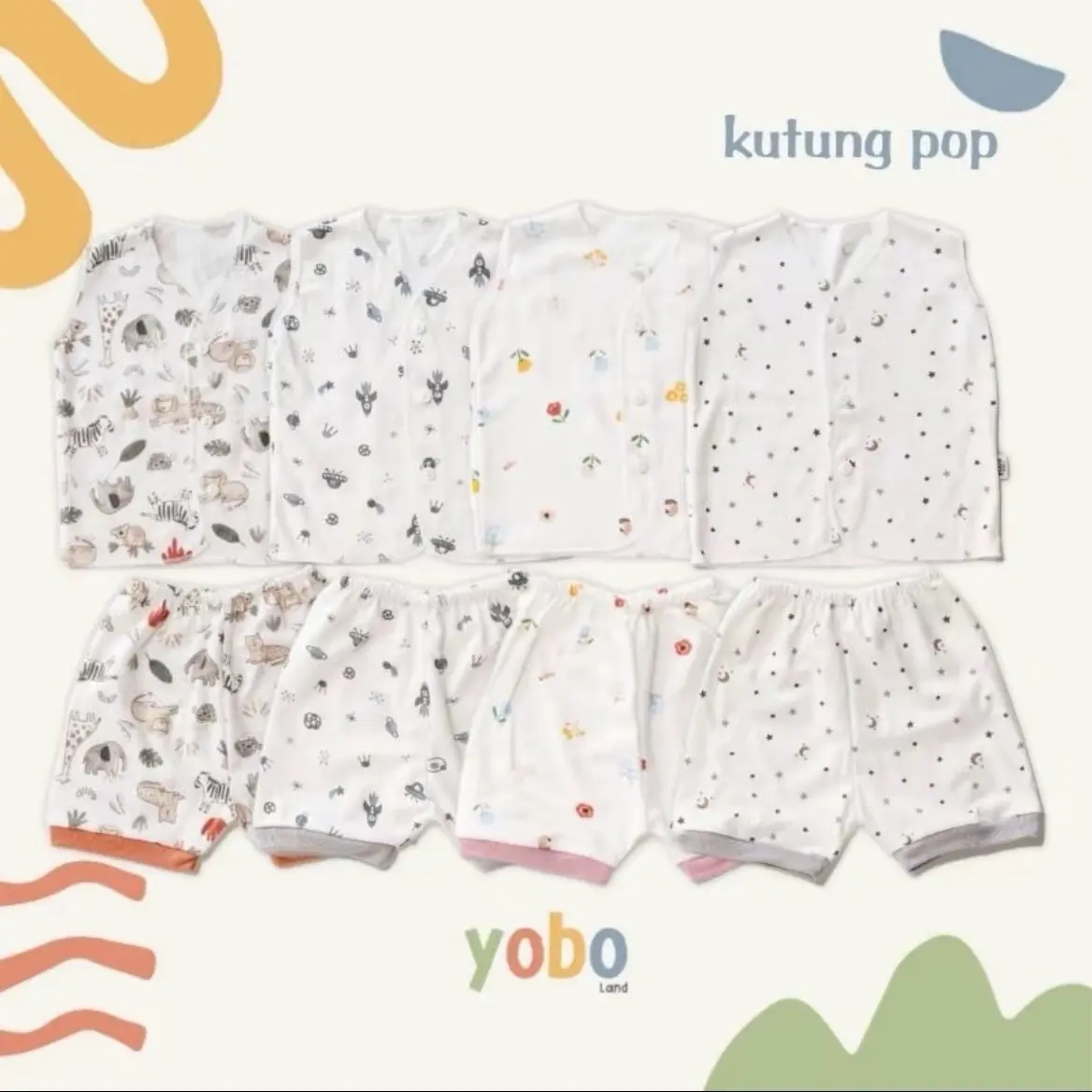YOBO SETELAN NEWBORN KUTUNG POP | Setelan newborn kutung