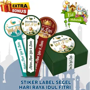 Stiker Segel Lebaran Idul Fitri Isi 44 Pcs Sticker Label Lebaran