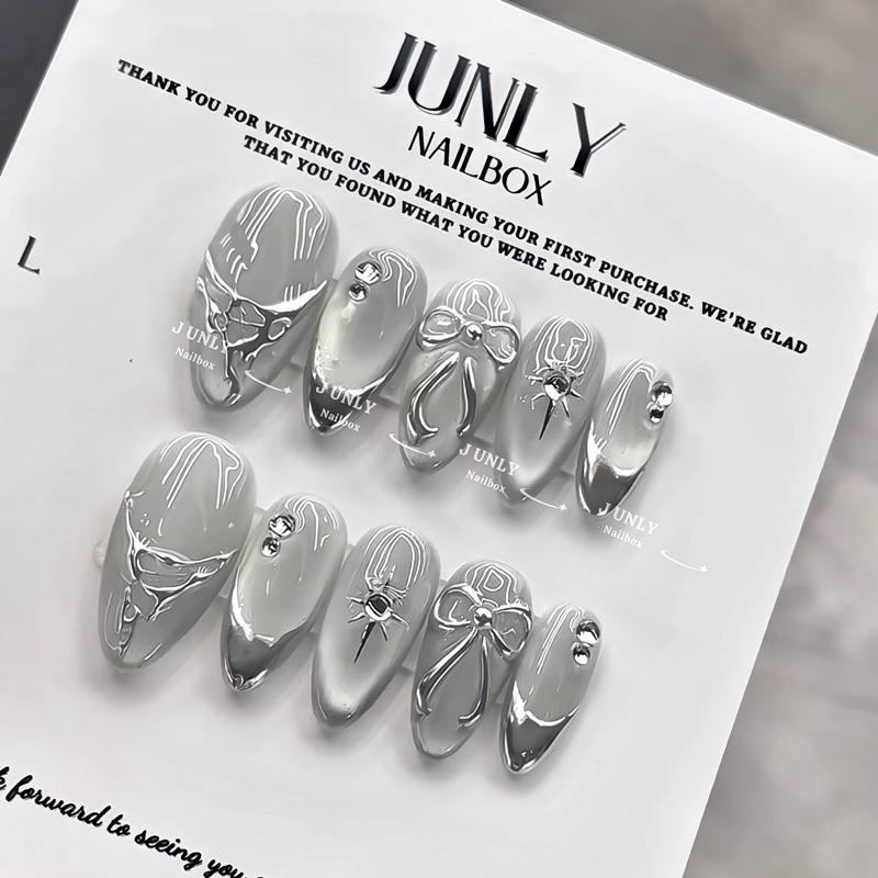 Mã 193  JUNLY Nailbox Thiết Kế Thủ Công mắt mèo cô dâu ánh trăng nhẹ nhàng cho nữ xinh xắn Women