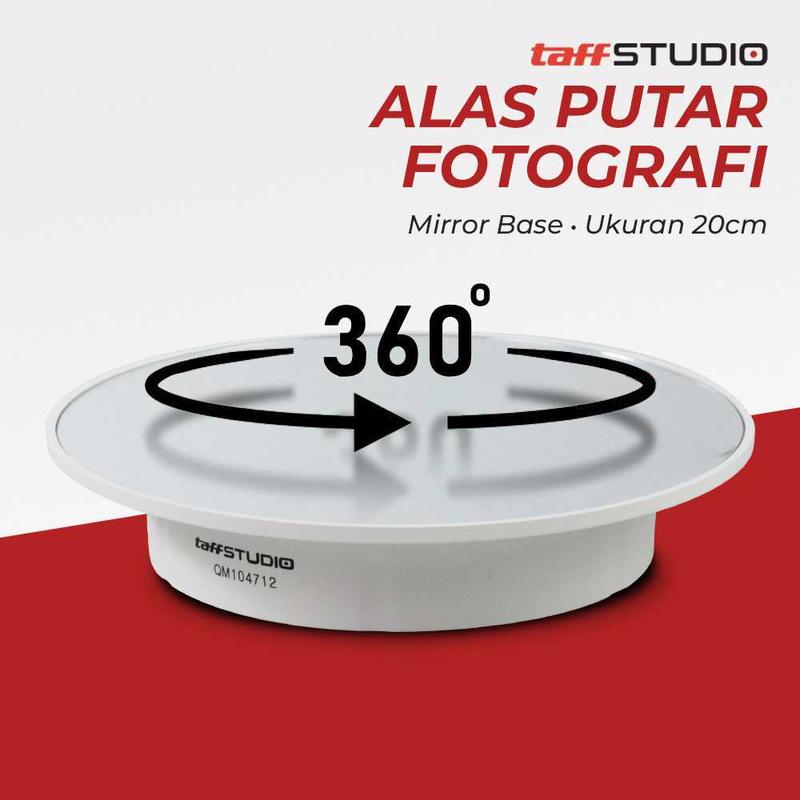 Alas Putar Display Produk Fotografi Video Mirror Rotating 360 13 20 cm 8