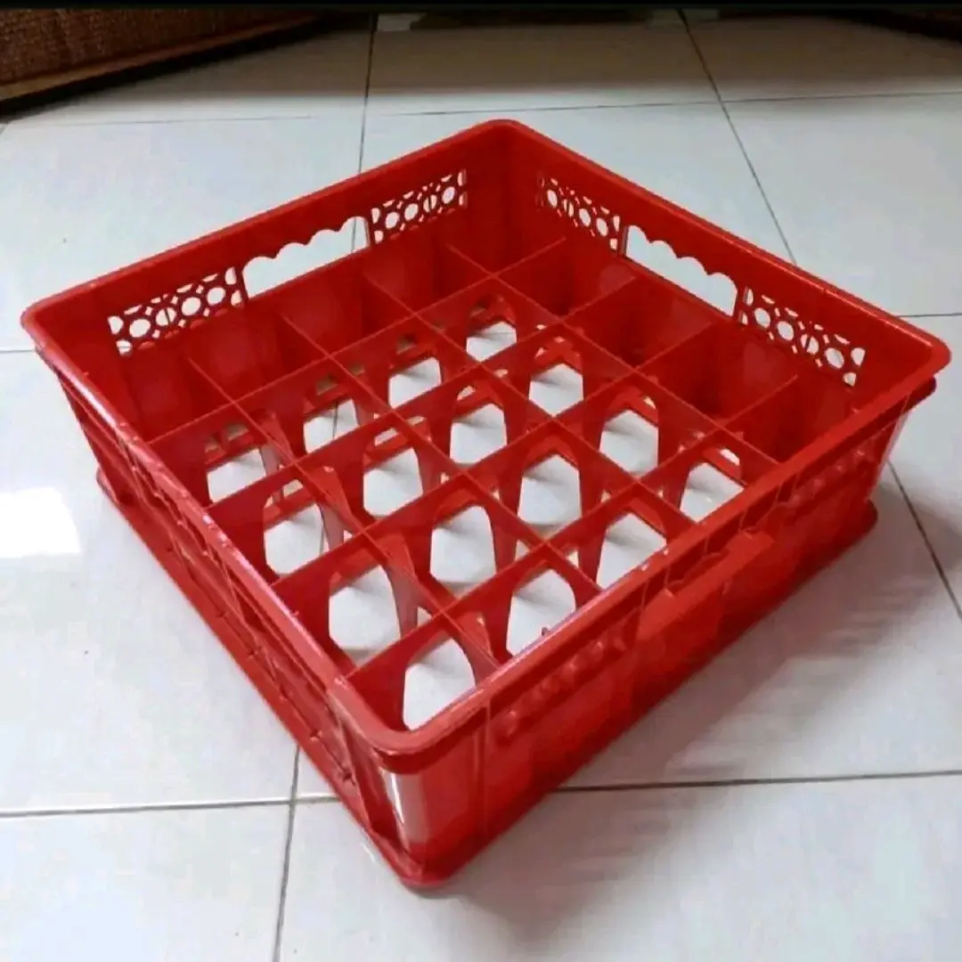 krat gelas 25 lobang bahan kokoh