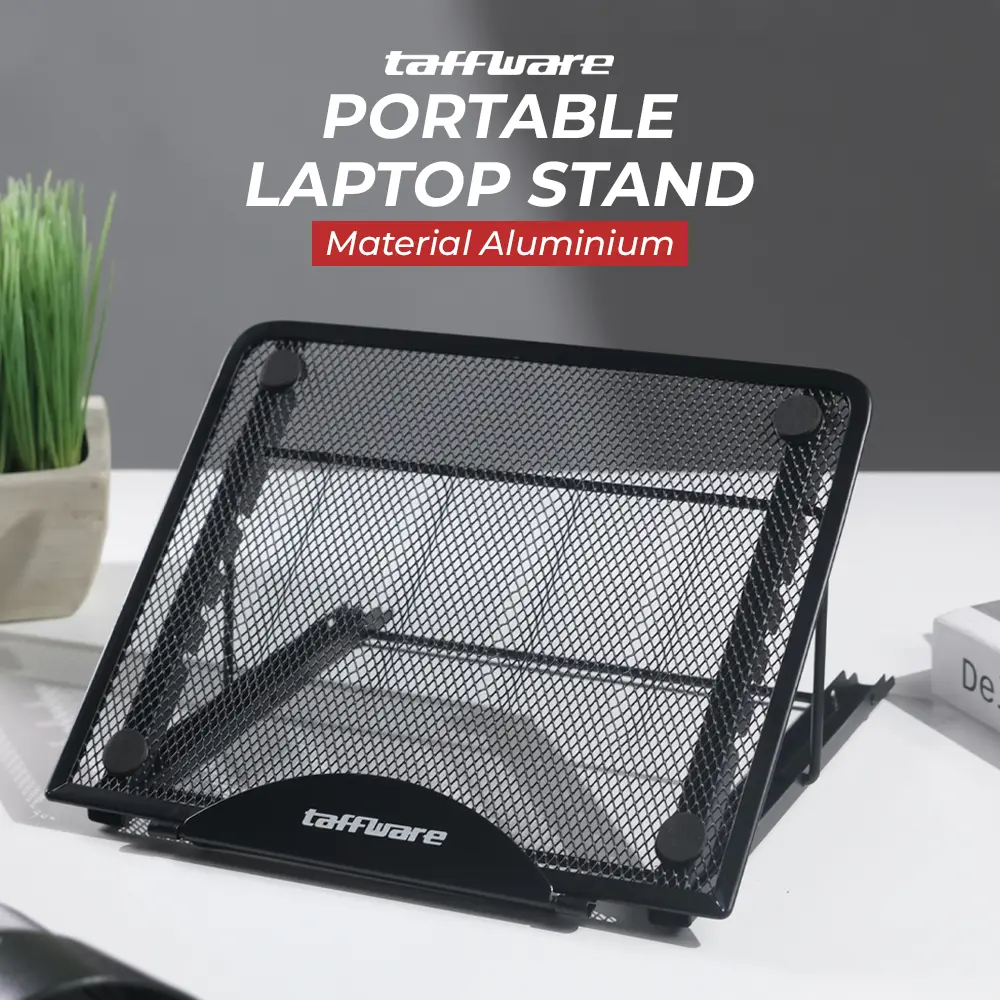 Mutiara Mall - Stand Laptop Aluminium | Dudukan Laptop Lipat | Laptop Holder Portable