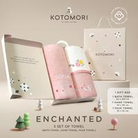 Gambar KOTOMORI Enchanted - Gift Set of 3 Handuk Mandi Anak Bayi 60x120cm / 34x80cm / 25x25cm - Ocean blue + King whale + Turtle, Bordir Nama (PO) dari Terry Palmer Indonesia Kota Tangerang 1 Tokopedia