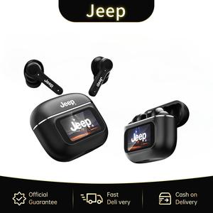Fon Kepala Jeep, JP EW118 Plus, Versi Dinaik Taraf, dengan Pengurangan Bunyi, Reka Bentuk Telus, Bateri Boleh Dicas Semula, Kesambungan Wayarles, Bluetooth, Sentuhan Pintar Sukan, Skrin  Speaker Ketibaan Baru Audio Earphones Mic Headset Wireless Amplifier