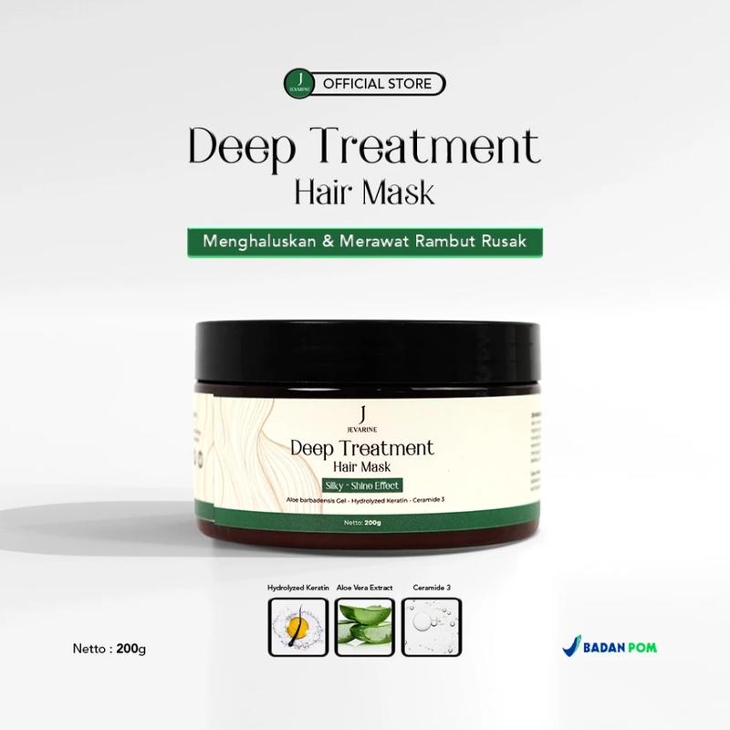 Jevarine Deep Treatment Hair Mask - Perawatan Rambut Agar Tetap Sehat , Lembut & Berkilau 0