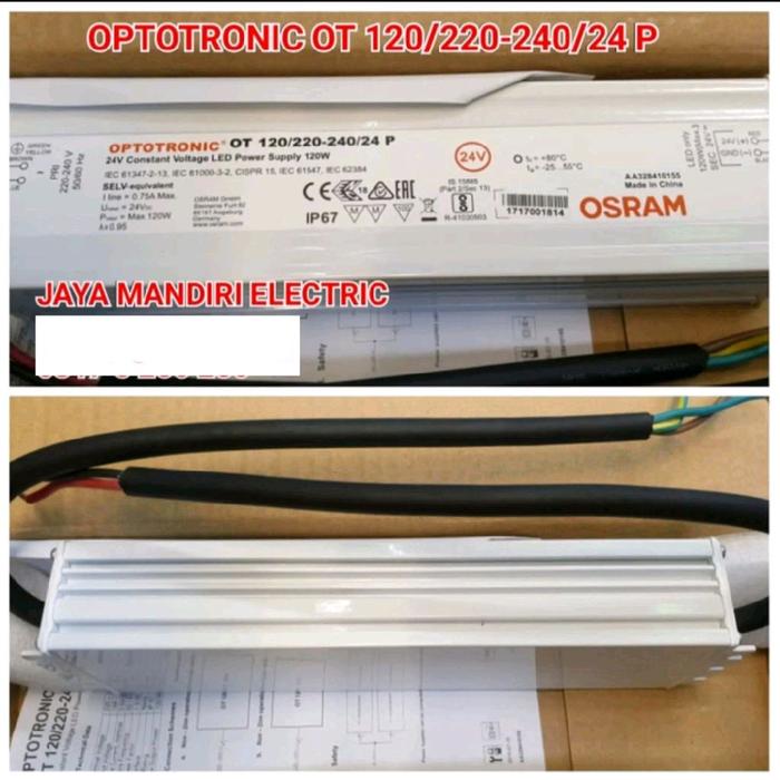Gambar OPTOTRONIC OT 120w 24v 120 24 120/220-240/24 P OSRAM Led Power Supply dari Jaya mandiri electric Kota Administrasi Jakarta Pusat Tokopedia
