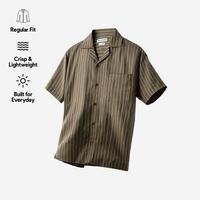 Gambar TENUE Kemeja Poplin Camp Collar Lengan Pendek - Moss Green Stripes - L dari Tenue de Attire Kota Administrasi Jakarta Selatan 1 Tokopedia