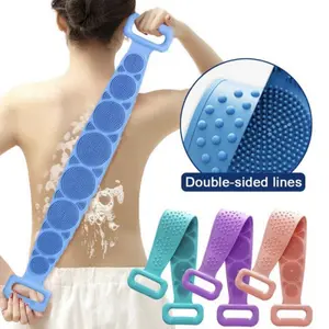 Silikon Mandi Scrubber Alat Penggosok Daki Import Quality 150g Dua Sisi Tahan Suhu Tinggi & Rendah Cocok untuk Membersihkan Tubuh dan Mempijat