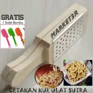 Cetakan Kue Ulat Sutra dengan Gratis 1 Solet Bumbu donat