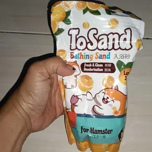 Pasir Mandi Hamster ToSand 500gr free 100gr Bathing Sand