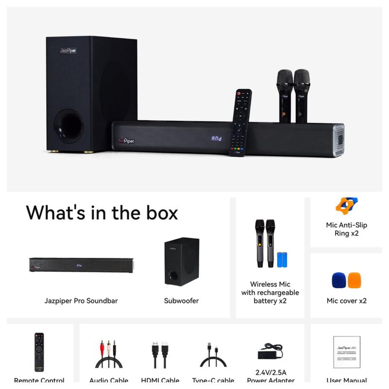 Product Introduction of JAZPIPER PRO | JAZPIPER PLUS V3 | JAZPIPER+ HOME KARAOKE SOUNDBAR 93