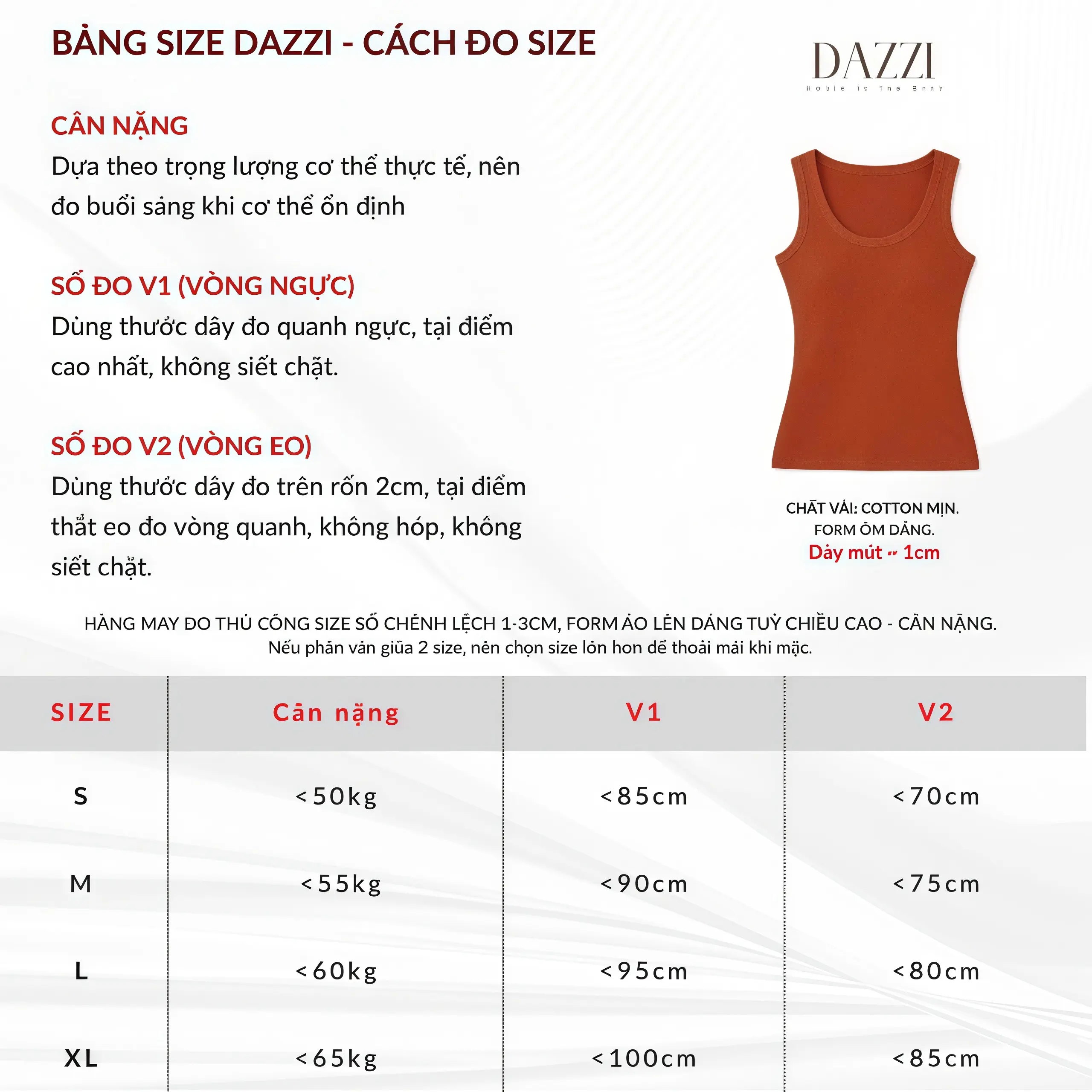 [KÈM MÚT/KO MÚT] Áo ba lỗ nữ basic ôm dáng, áo 3 lỗ chất thun cotton mịn tôn dáng DAZZI Women A072 | BigBuy360 - bigbuy360.vn