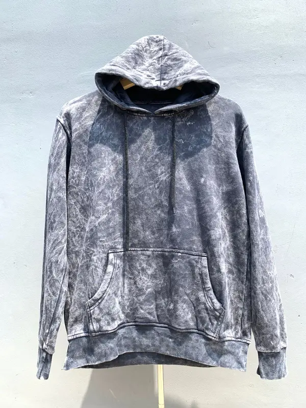 Hoodie Keren Kekinian washing Bahan Catton Fleece Tebal Nyaman Jahitan Rapi 7