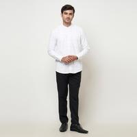 Gambar Vanfive Kemeja Pria Koko Kemko Salur Stripe Lengan Panjang ARHAN Putih - M dari Vanfive Store Kota Administrasi Jakarta Selatan 5 Tokopedia