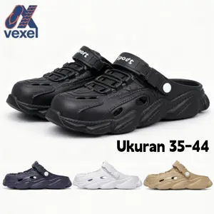 Sepatu Sandal Pria Karet Sporty Ringan Anti Air Slipper EvA/anti slip Sandal Sepatu Olahraga Luar Ruangan Pria Untuk Berkendara Memancing Dan Kets Luar Ruangan
