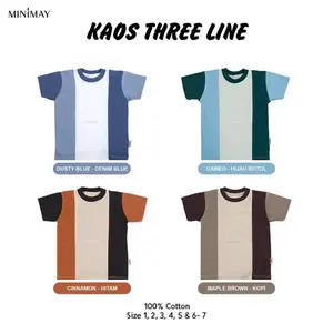 Exclusive Sale Kaos Baju Anak 3 Warna Kombinasi Laki Laki Perempuan 1 2 3 4 5 Tahun Pasti Promo