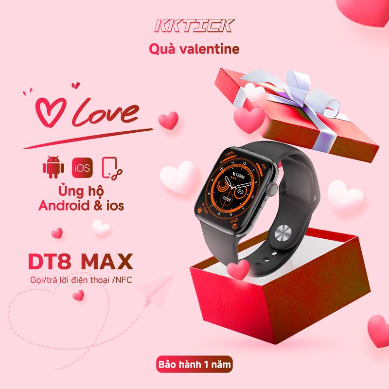 【Quà Valentine's day】Đồng hồ thông minh Bluetooth chống nước, đồng hồ thể thao không dây, máy theo dõi thể dục, dây đeo cổ tay, máy đếm bước chân cho nam và nữ,280mAh Smartwatch