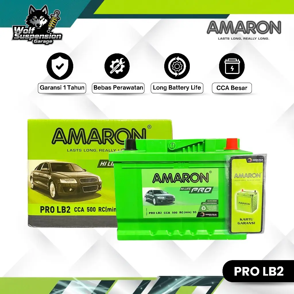 Amaron Hi Life Pro Aki Mobil Toyota Camry HEV DIN 66 / 555-59 12V / 66Ah Aki Kering