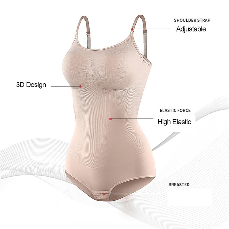 Bodysuit, Thiết Kế Đơn Giản, Mặc Liền Mạch, Toàn Thân, Đồ Định Hình Thoải Mái, Đồ Lót Nén Cho Phụ Nữ 7