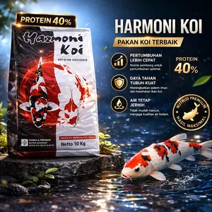 HERMONI KOI 1KG PAKAN KOI RED MAX COLOR WARNA GROWTH IKAN HIROYUKI