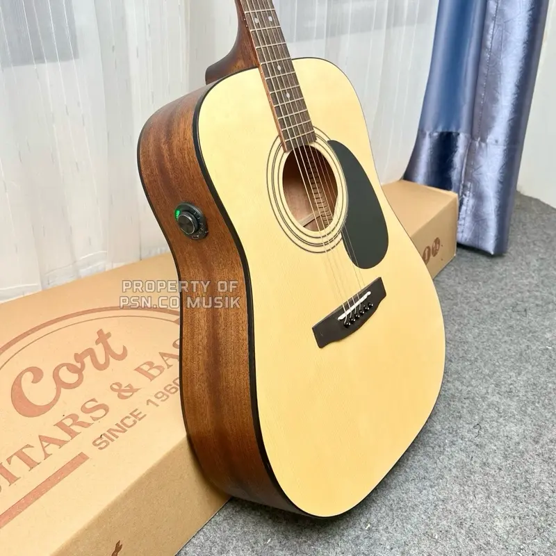 Gitar CORT AD810 OP Original Pabrik TRANSKUSTIK Akustik Elektrik Packing Kayu