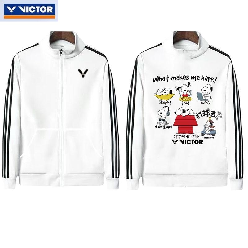  Áo Khoác Thể Thao Victor Dành Cho Nam Và Nữ In Hình Hoạt Hình Vui Nhộn Dòng Tennis Và Cầu Lông Thường Ngày Mới Thoải Mái 