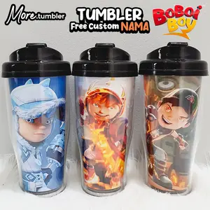 Tumbler Boboiboy / botol minum Boboiboy super hero / souvenir kado merchandise / type P