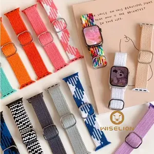 WISELION TALI JAM STRAP SMARTWATCH NYLON For LG69 ProMax, KW900, Z7 Ultra, W69, W99, Z13, Dan yang lain dengan ukuran 42/44/45/49 MM