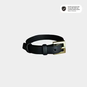 [Sourtier] Leather Bracelet / BLACK / Bracelet / Aksesoris / Gelang Kulit / Kulit Asli / 100% Calf Skin