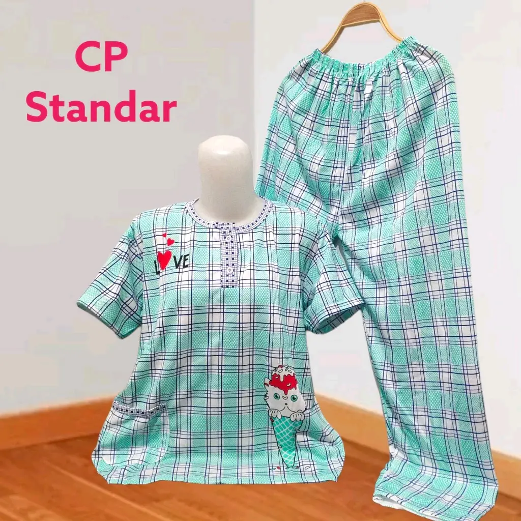 BabyDoll Wanita Dewasa CP Standar Bahan Kaos Motif Bordir Murah Baju