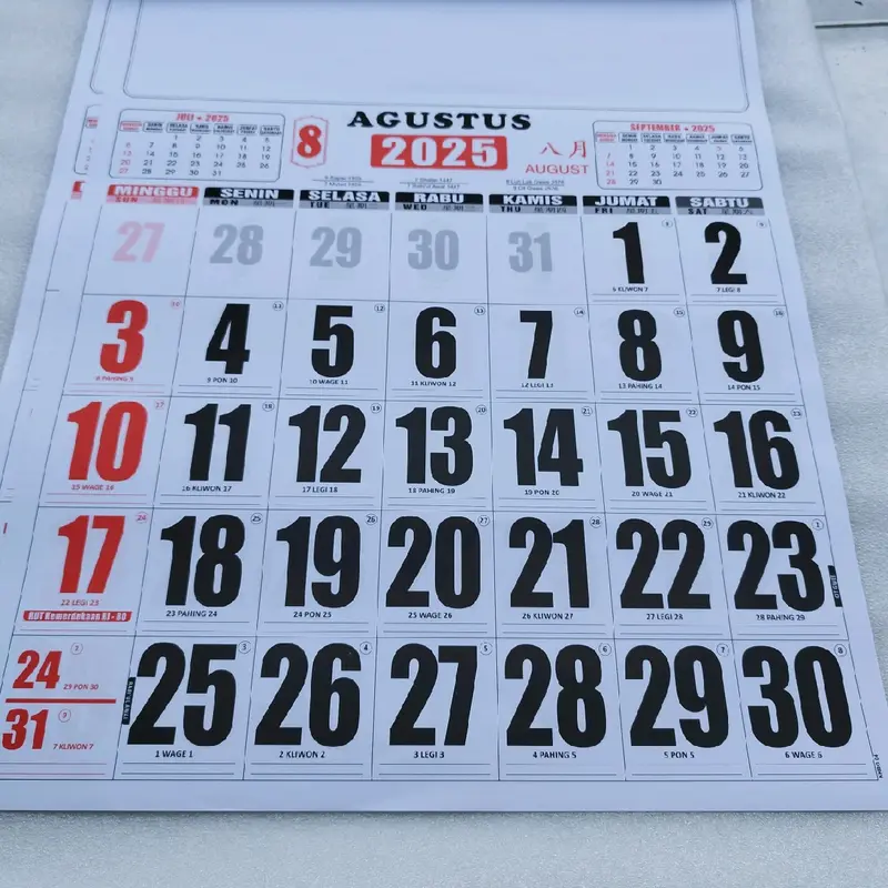 KALENDER KERJA SUPER JUMBO TAHUN 2025 2